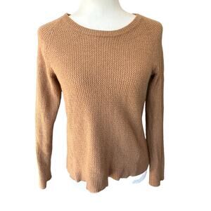 Patagonia Recycled Cashmere Wool Sweater Womens Small Brown Tan Knit Crew L/S